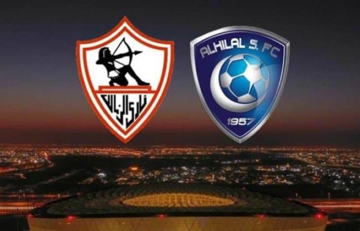 The date of the match between Zamalek and Al Hilal Saudi Arabia in the Super Lusail Cup final and the carrier channels