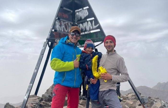 At 4 years old, Sami Tazi is the youngest in the world to reach the summit of Toubkal