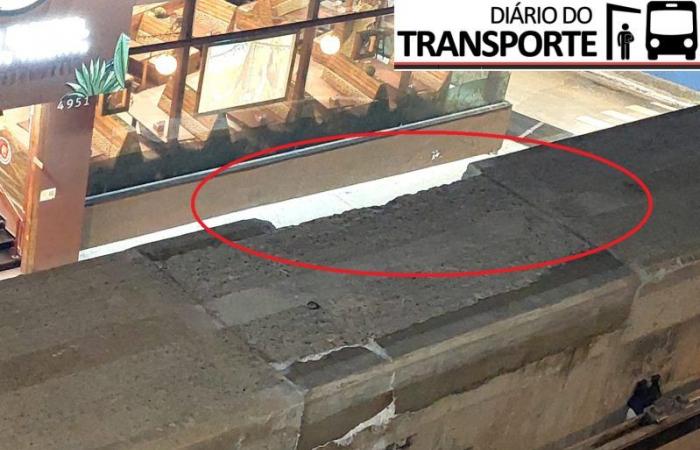 “It is clear that a piece fell off and it was not an excess of cement”, say experts about the monorail beam in SP; “There are risks”