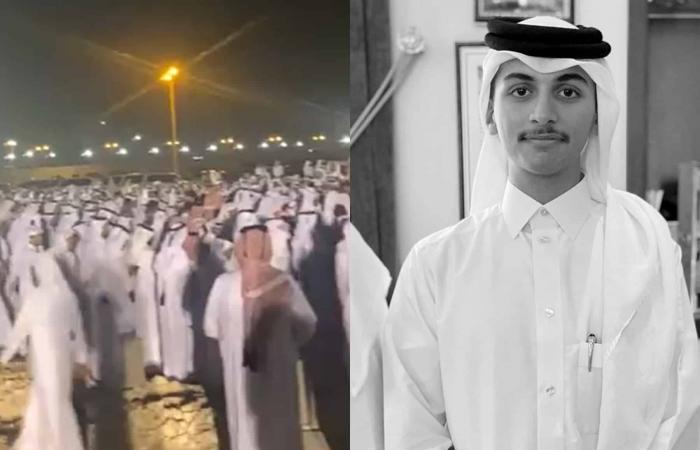 Qatar.. A solemn funeral for a Qatari man and his two sisters after their death in a tragic accident (video)