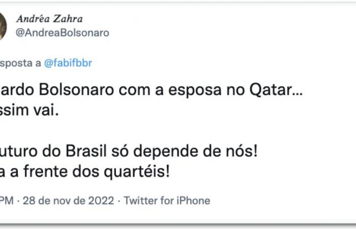 Eduardo Bolsonaro watches Brazil’s match in Qatar