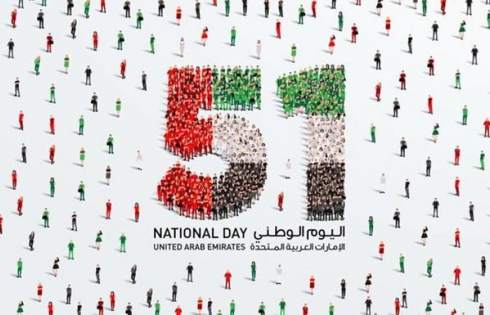 The most beautiful congratulatory phrases on the 51st UAE National Day