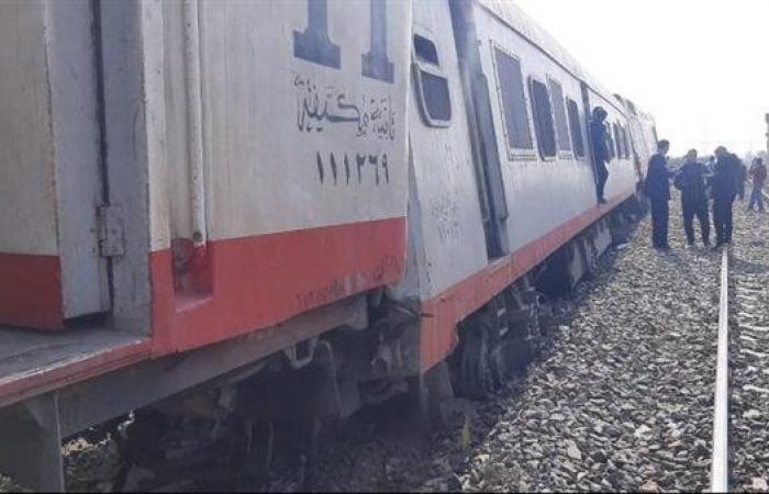 An unfortunate accident of the “Port Said – Sohag” train at the Kantara West station in Ismailia