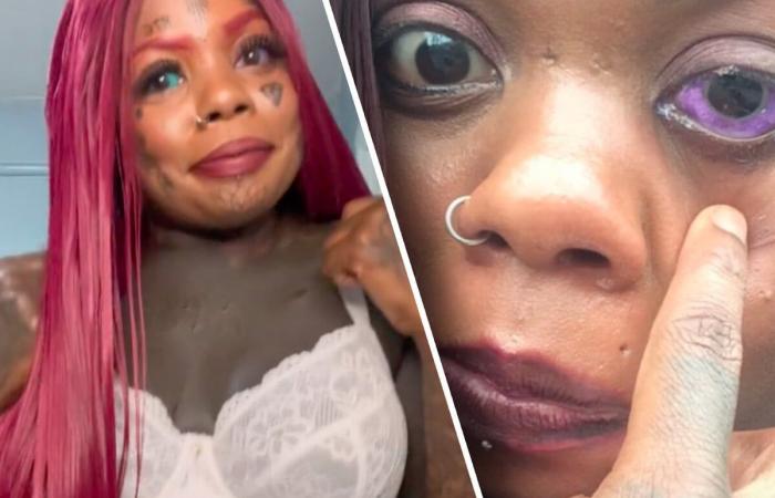 Influencer has eyes tattooed and is almost blind – today she would do one thing differently