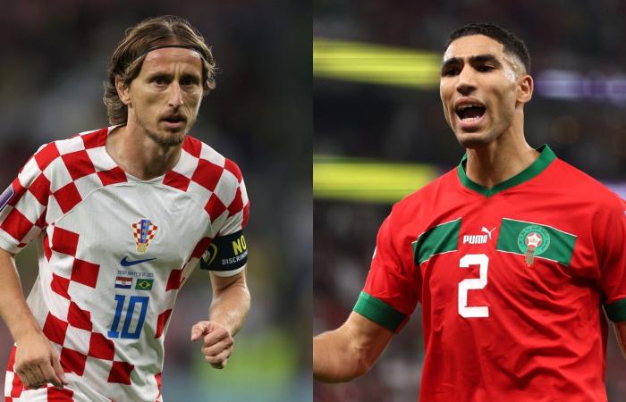 What are the broadcast channels for the Morocco-Croatia match for third place in the 2022 World Cup? How do you watch it for free?