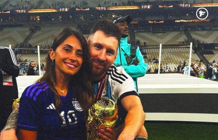 Who is Antonella Roccuzzo the wife of Lionel Messi