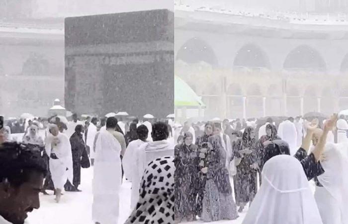 On the first days of 2023.. What is the truth about snow falling on the Holy Kaaba?