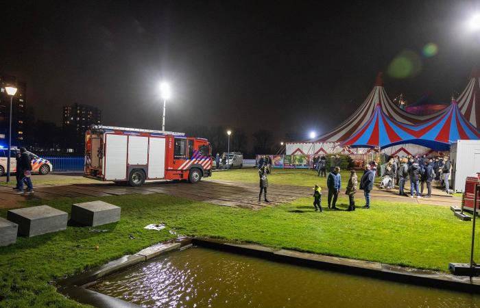 Serious accident at Christmas Circus Haarlem in Reinaldapark; circus artist seriously injured after fall from a great height