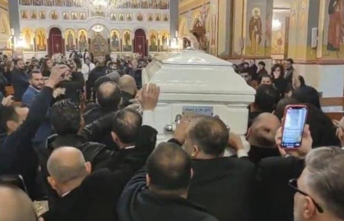 George Wassouf bid farewell to his son Wadih to his final resting place at St. Nicholas Church