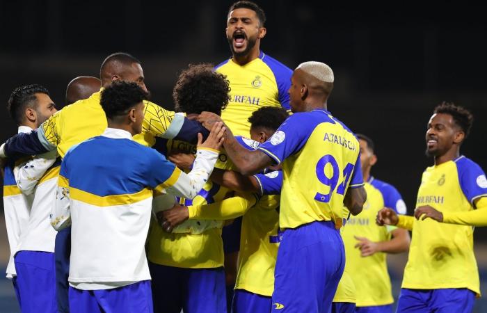 What are the channels that broadcast the Al-Shabab and Al-Nassr match in the Saudi Roshan League 2022-23?