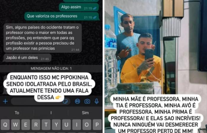 Thomaz Costa attacks Pipokinha after controversy from teachers