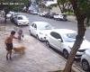 Man attacks cleaning woman who was washing sidewalk in Belo Horizonte